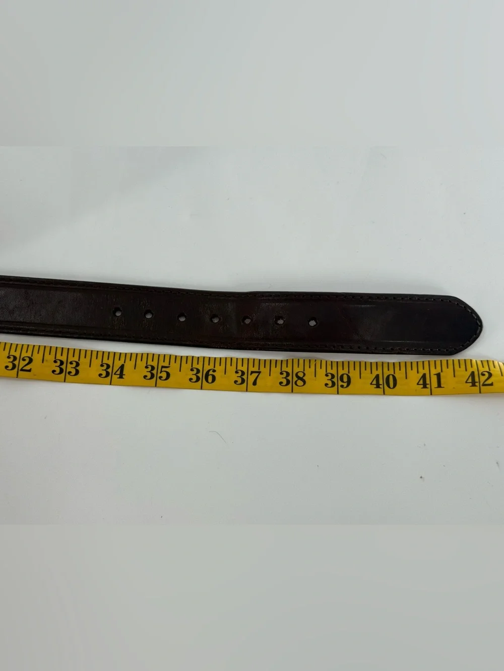 Dark‎ Brown Leather Men’s Belt 36